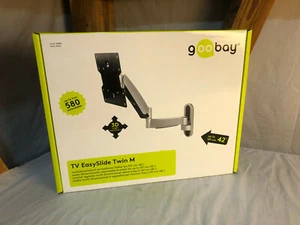 Goobay TV EasySlide Twin M Monitor flexible Wandhalterung bis 42" 107cm - Bild 1 von 2
