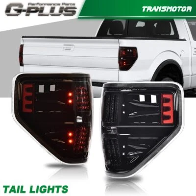 Luces traseras LED de freno negras aptas para Ford F150 09-2014 Foto 1 de 4