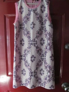 Juicy Couture Dress Sequins Shift Pink, White & Purple Size 4 Regular Floral - Picture 1 of 6