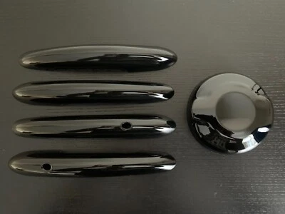 MANIGLIA PORTA NERA LUCIDA COPRI CARBURANTE MINI COOPER F60 COUNTRYMAN COMFORT ACCESSO - Immagine 1 di 3