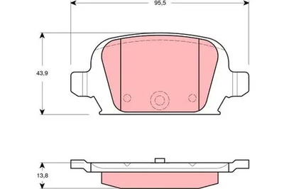 Pastillas de freno GDB1412 TRW para OPEL CORSA C TIGRA TwinTop - Imagen 1 de 4
