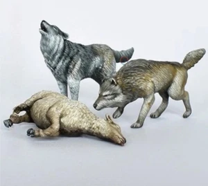 1/35 Wolf Pack & Dead Sheep WWII Unpainted Animal Model Kit Resin Figure Toys - Picture 1 of 3