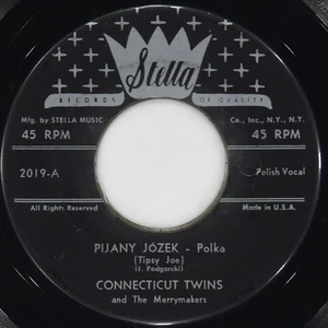 CONNECTICUT TWINS Pijany Jozek / Pod Jaworem STELLA 2019 VG- 45 Polka 7" Folk - Bild 1 von 4