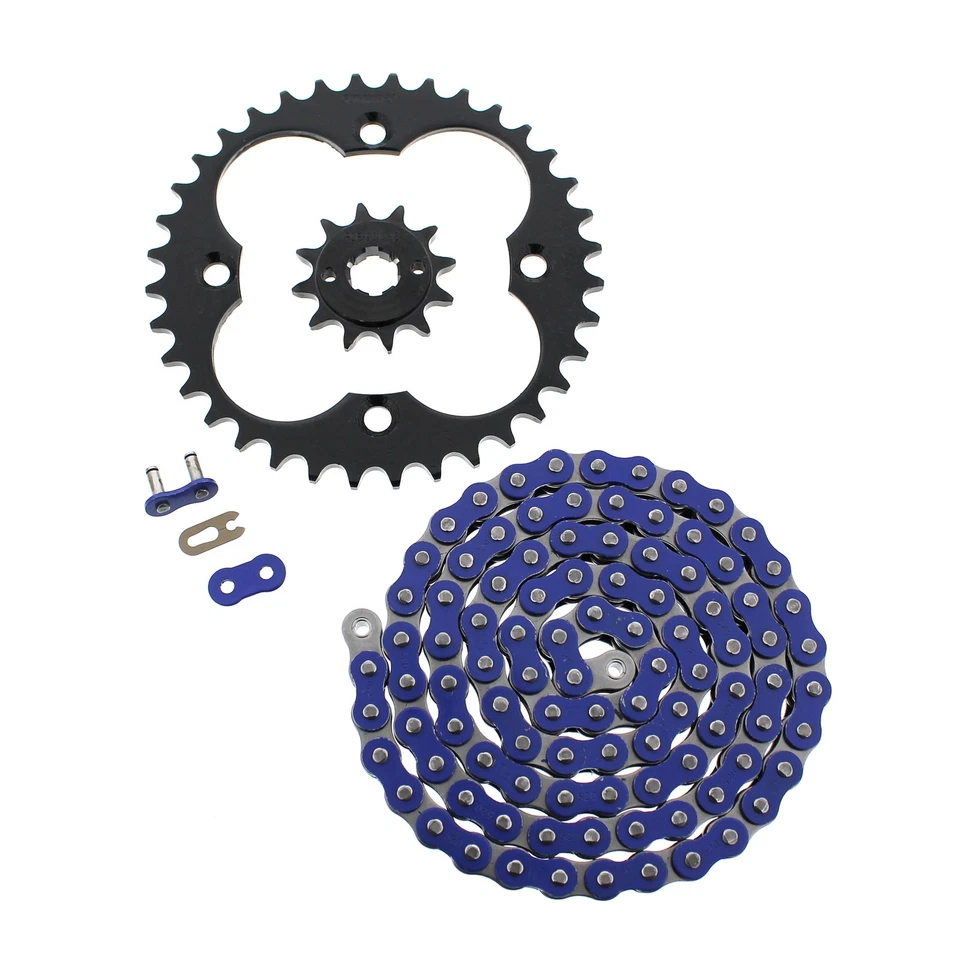 1986 1987 Honda FourTrax 250R TRX250R Blue Chain & Black Sprocket 12/36 96L - Image 1 of 1