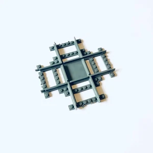 LEGO Compatible Train Track Crossover - Pieza de Cruce de 90 Grados - Imagen 1 de 2