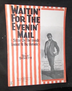 Watin' For the Evenin' Mail - 1923 Black Americana Noten (KK - Bild 1 von 5