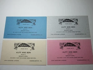 4 schöne farbige Vintage 6 1/4" Tintenlöscher - Bild 1 von 6