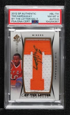 2012-13 SP Authentic By the Letter Signatures /100 Tim Hardaway PSA 8 Auto HOF - Image 1 of 2