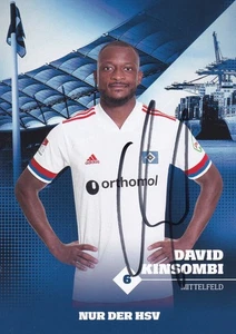 David Kinsombi Hamburger SV Autogrammkarte Saison 2020/2021 Original #FP457 - Picture 1 of 2