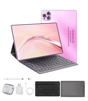 phone Tablet 10. 1 inch 8G+256G Android 12 Wifi 5G/4G Dual SIM Bundle Keyboard - Image 1 of 4