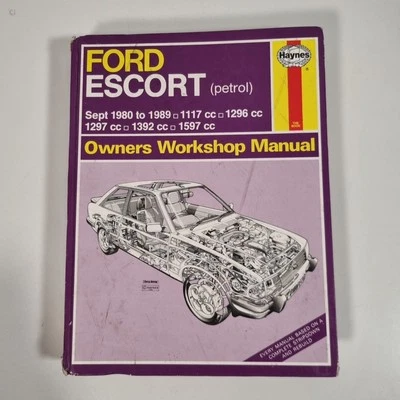 Haynes Ford Escort 1980-1989 Petrol Models Workshop Manual - UK Published - Image 1 of 3