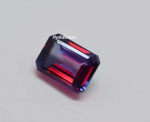 7-8 RING SIZE Color Changing Emerald Cut Alexandrite For Ring - Picture 1 of 2