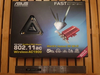 ASUS PCE-AC68 802.11ac Dual-Band Wireless AC1900 PCI-E Adapter - Image 1 of 4
