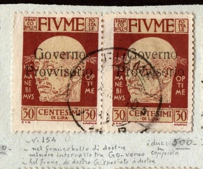 ✔️ PAR ESPECIAL FIUME 154 CON DIFERENTE ESPACIO ENTRE O/V NO EN CATÁLOGO $$ - Imagen 1 de 2