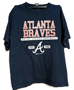 Atlanta Braves Major League Baseball Est. A 1966 T-Shirt Stitches M PET RESCUE - Picture 1 of 3