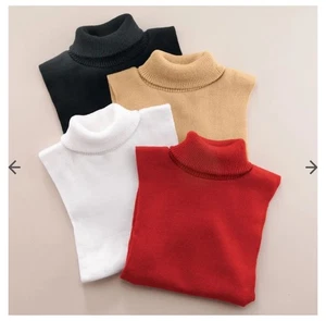 NEW Turtleneck Dickies 4 Pack White Black Beige Red Slip Over Cover Up Neck Warm - Picture 1 of 4