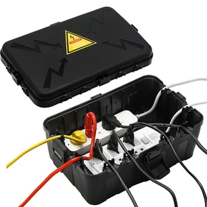 Box Outdoor Outlet Covers Waterproof IP54 Level Weatherproof Outdoor Covers Pr - Picture 1 of 8