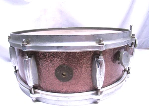 GRETSCH 4157 SNARE DRUM copper sparkle color Vintage #1661 - Picture 1 of 15