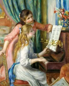 Two Young Girls at the Piano (1892) wall art poster print - Picture 1 of 6