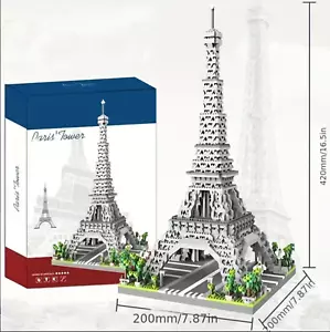Wahrzeichen v. Paris Eiffelturm Architecture Ideas Klemmbaustein Set Bausteine - Bild 1 von 5