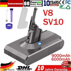 9000mAh Akku für Dyson V8 Absolute Animal Ersatzakku SV10 Staubsauger /Filter - Bild 1 von 28