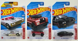 Lot (3) Hot Wheels TARGET RED EDITION Layin' Lowrider / Land Rover / Alfa Romeo - Picture 1 of 3