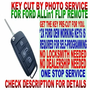 Mando a distancia LLAVE CORTADA POR FOTO ESTILO R8 FLIP PARA FORD MUSTANG 40B 2005-2010 LLAVERO SIN LLAVE - Imagen 1 de 5