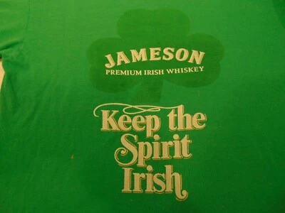 Camiseta De Colección Jameson Whisky Grande Puntada Única Etiqueta Yunque Irlandés Hecha en EE. UU. USADA EN EXCELENTE ESTADO Foto 1 de 4