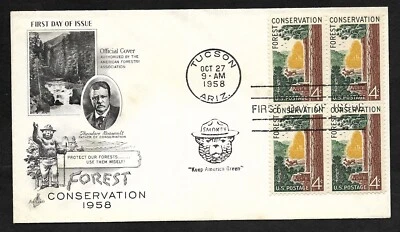 #1122 4c  Forest Conservation -  ArtCraft FDCB4 - Image 1 of 2