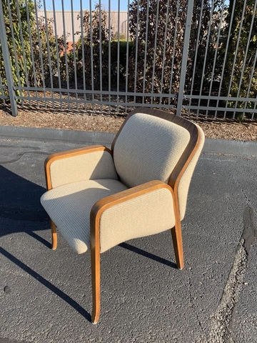 Mid Century Lounge Office Arm Chair by W. H. Gunlocke Chair Co Cover