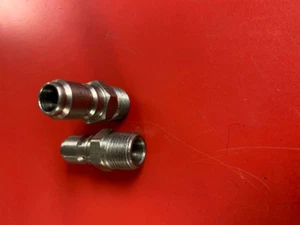 (2) Eaton Hansen LL3T20 303 Straight Through Ball Lock Hydraulic Fitting - Picture 1 of 4