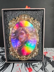 Doma/Douma Diamond Card Demon Slayer metallo spesso pesante argento oro accento - Foto 1 di 4