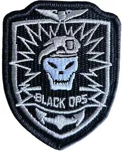 CALL OF DUTY SEALS COMBAT LOGO BLACK OPS SKULL TACTICAL S/W HAKEN MILITÄR PATCH - Bild 1 von 2