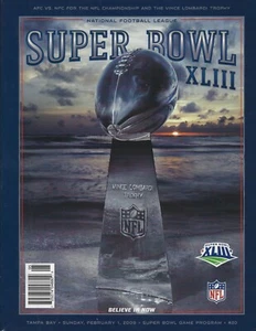 Super Bowl XLIII 43 Program Pittsburgh Steelers v Arizona Cardinals @ Tampa Bay - Imagen 1 de 1