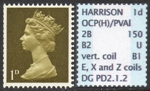 GB SPECIALISED PRE-DECIMAL 1d VERTICAL COIL MACHIN, MNH - Picture 1 of 1