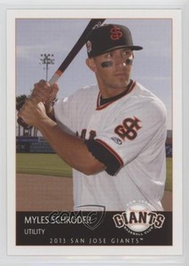 2013 Grandstand San Jose Giants Myles Schroder #12