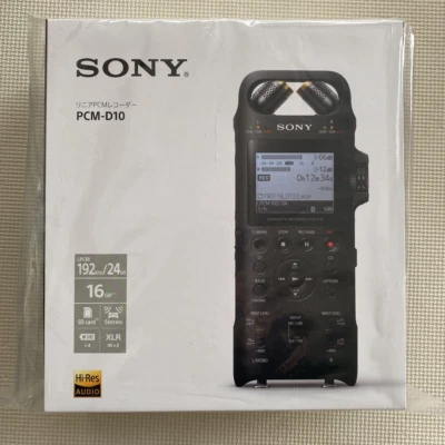 SONY PCM-D10 Linear PCM Recorder 16GB High-Res Rec 192KHz PCMD10 Handheld New - Image 1 of 2