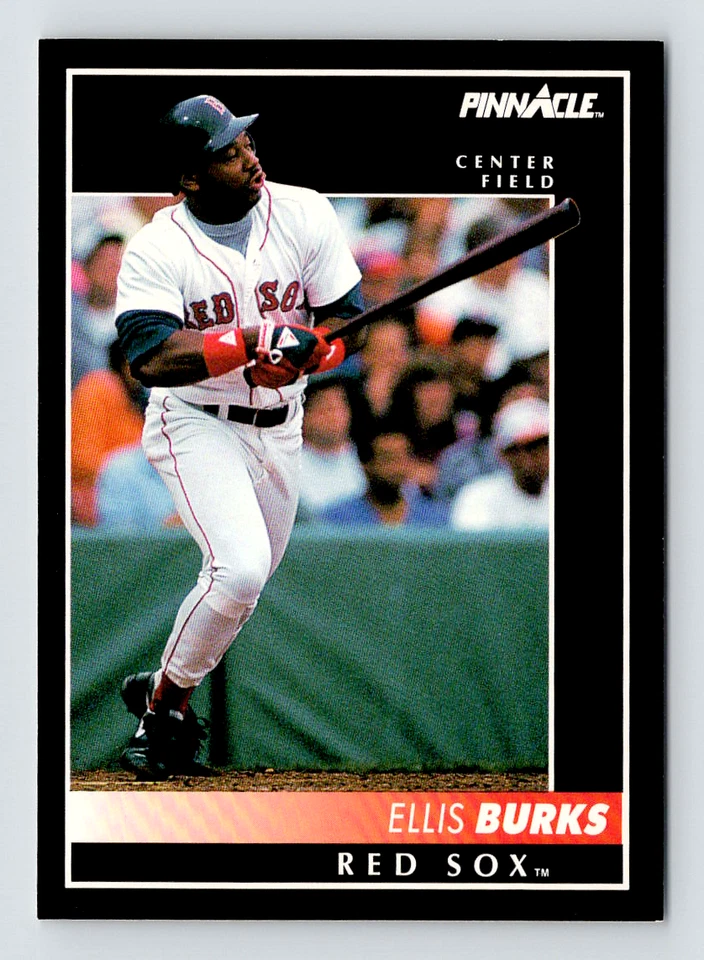 1992 Pinnacle / #26 Ellis Burks / Red Sox HOF, Ranger Coll. / Raw Vintage Card - Image 1 of 3