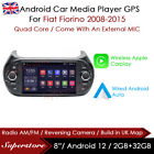 8" Android 12 CarPlay Auto GPS Head Unit Radio samochodowe do Fiat Fiorino 2008-2015 