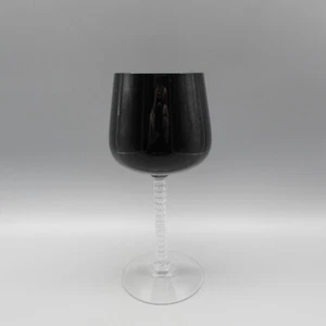 Fostoria Crystal Precedence Onyx Water Goblets - Set of Three - Picture 1 of 4