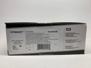 Hubbell netSELECT NSAV62M / Flat Panel TV Connection Enclosure 2 Gang In-Wall - Picture 1 of 4