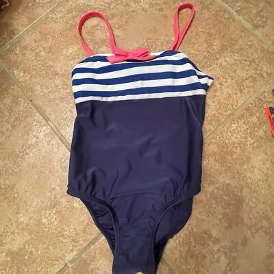Gymboree Nautica Navy & Pink 1-piece Swimsuit size 6 - Image 1 of 3
