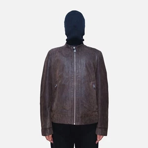 levi's waxed suede biker jacket 54163-0001 L BROWN RICK OWENS CARHARTT CRAFT - Picture 1 of 11