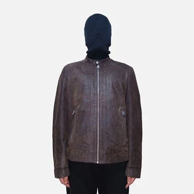 levi's waxed suede biker jacket 54163-0001 L BROWN RICK OWENS CARHARTT CRAFT - Image 1 of 4