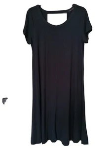 BNWT Size 12 Marks & Spencer Short sleeved Navy Swing Dress with back detail - Picture 1 of 6