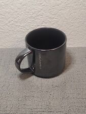 STARBUCKS Silver/Gray Pewter finish Coffee Mug Cup 14oz 