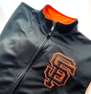 SF San Francisco Giants Trainingsjacke - Herren Large - SF schwarz - Paspelierung - Bild 1 von 8