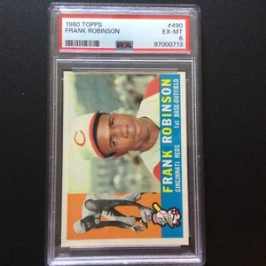1960 TOPPS #490 FRANK ROBINSON Of CINCINNATI REDS HOF PSA 6 - Picture 1 of 2