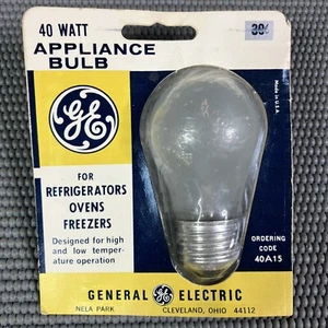 Vintage GE 40A15 Replacement 40 Watt Appliance Bulb Refrigerator Oven NOS - Picture 1 of 2