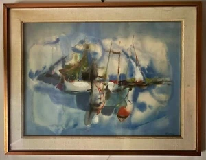 Paulucci Enrico - acquerello su carta tecnica mista - Veliero - Foto 1 di 4